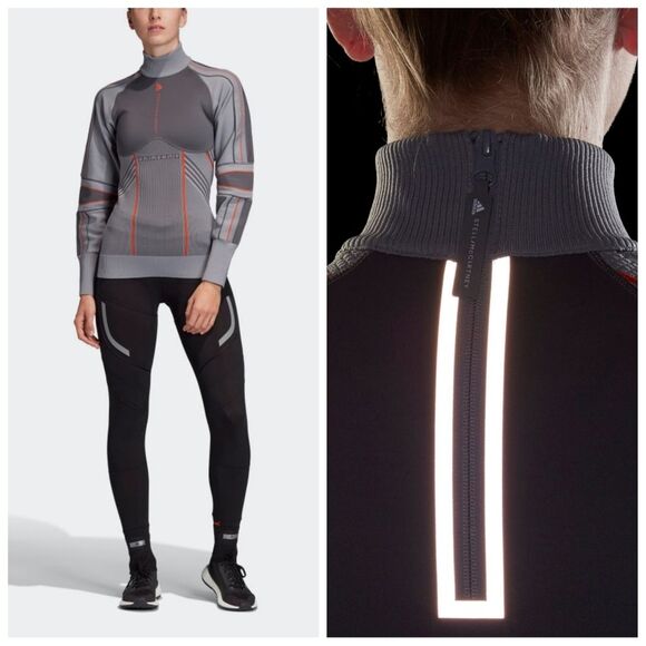 NWT|Adidas x Stella McCartney Run Outdoor Midlayer Long Sleeve Top, MEDI… - Picture 4 of 14
